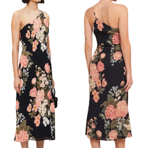 Reformation Dresses & Skirts - Reformation Eastside Floral Midi Dress Black 6 NWT